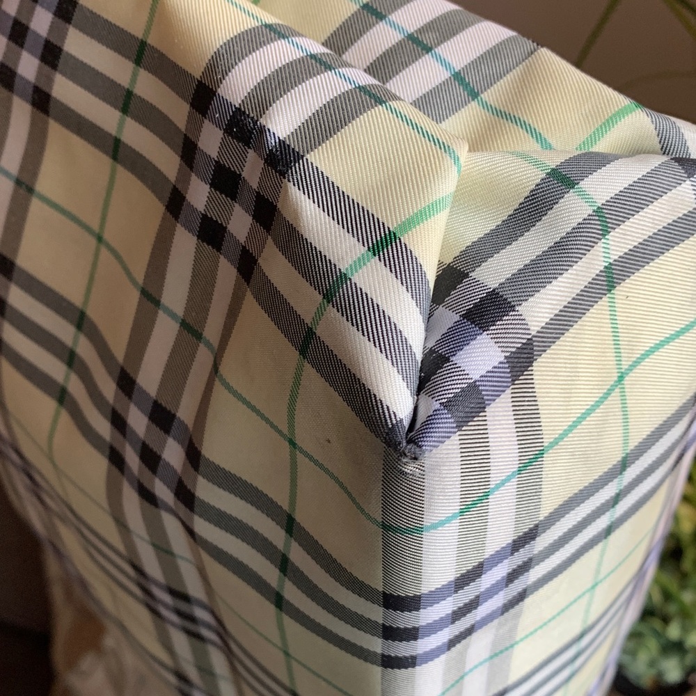 Authentic VINTAGE BURBERRY Checkered medium long tote - Picture 5 of 16